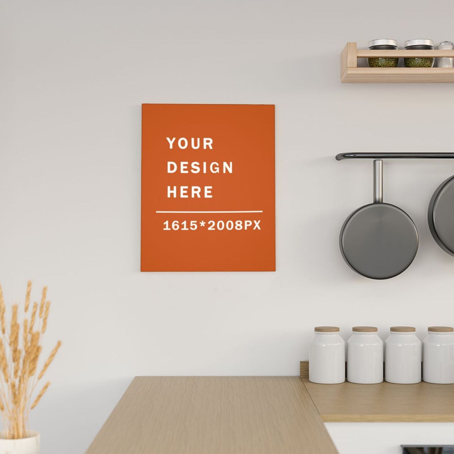 Canvas Decoration  Picture 4:5 (with wood frame) -POD